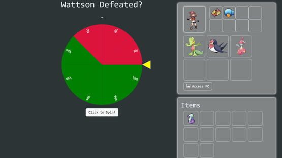Screenshot Pokemon Roulette