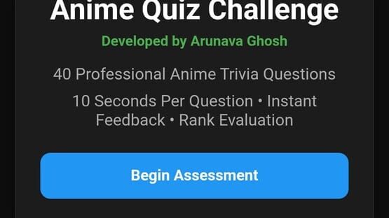 Screenshot Anime Quiz Challenge