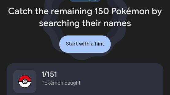 Screenshot Catch Pokémon