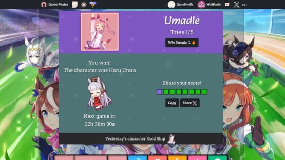 Screenshot Umadle