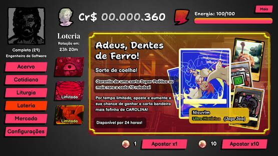 Screenshot Cartas de Coisas