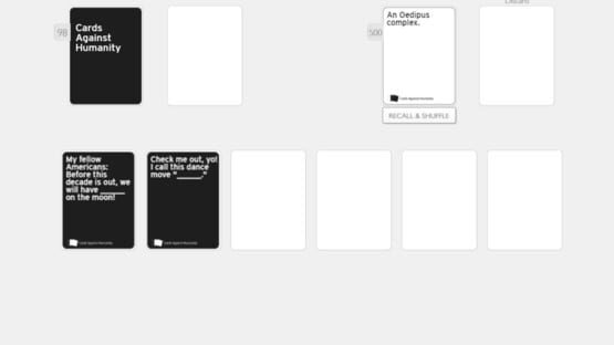 Screenshot Cards Against Online
