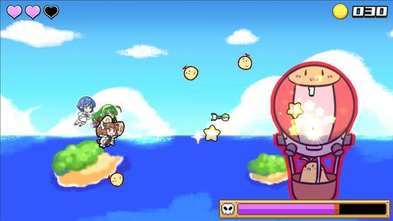 Screenshot Tsunagaru Voiro Shooters vs. Space Kedamaki