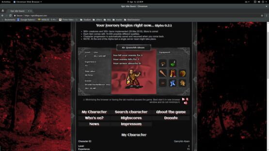 Screenshot Epic Idle Quest
