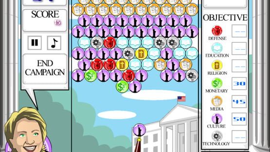 Screenshot Hillary Race for the White House