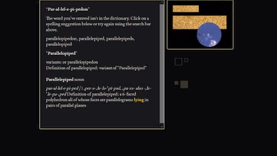 Screenshot This is a Black Parallelepipedon in a Yellow Field