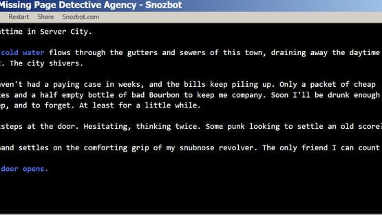 Screenshot 404 Missing Page Detective Agency