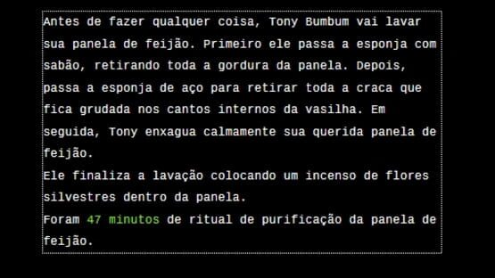 Screenshot 5 dias com Tony Bumbum