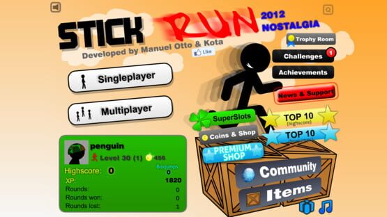 Screenshot Stick Run