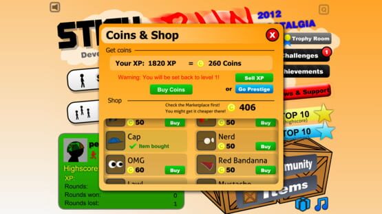 Screenshot Stick Run