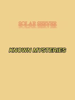 Cover Known Mysteries