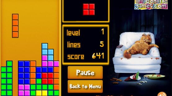 Screenshot Garfield Tetris