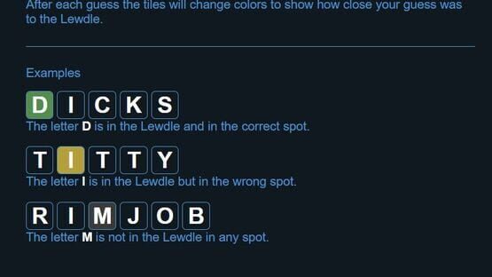Screenshot Lewdle