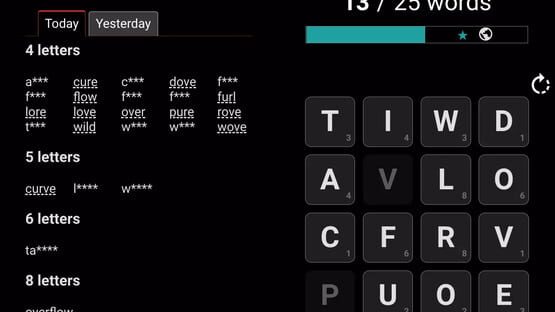 Screenshot Squaredle