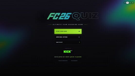 Screenshot FC 26 Quiz