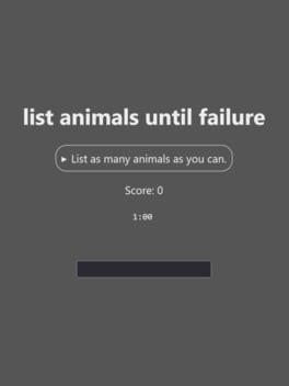 Cover List Animals Until Failure