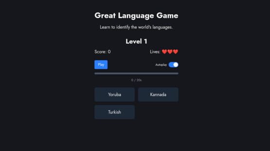 Screenshot The Great Language Game