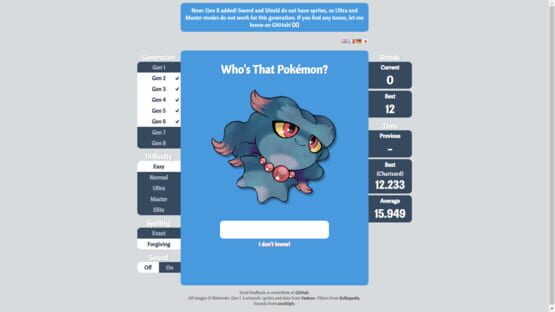 Screenshot Who's That Pokémon?
