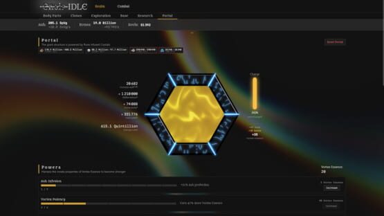 Screenshot Ensis Idle