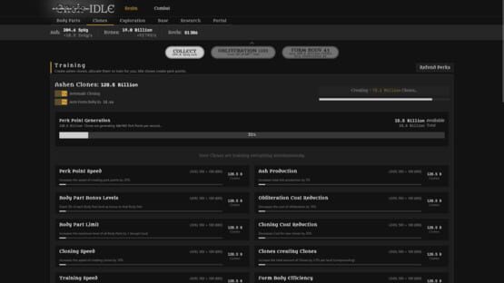 Screenshot Ensis Idle