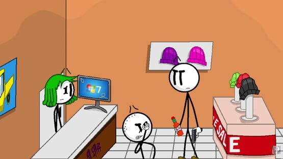 Screenshot Henry Stickmin: Defending the Mall