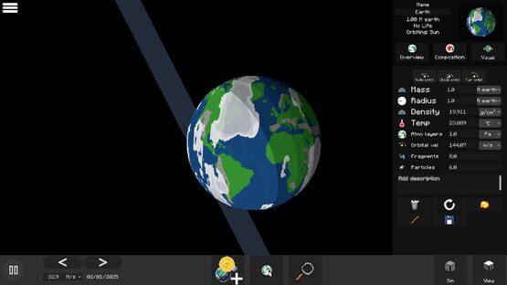 Screenshot Solar Sandbox