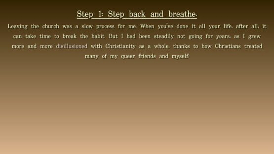 Screenshot How to Survive Religious Trauma