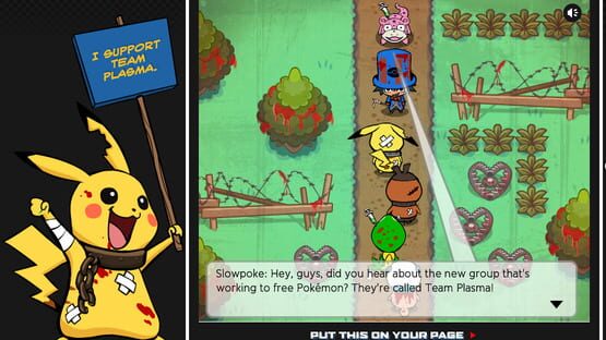 Screenshot PETA's Pokémon Black & Blue