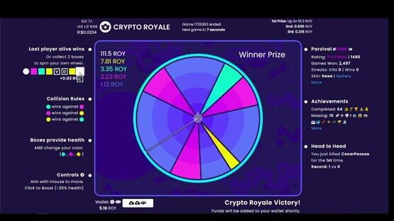 Screenshot Crypto Royale