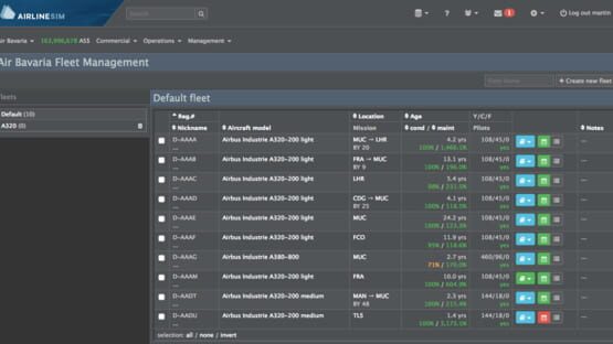Screenshot AirlineSim