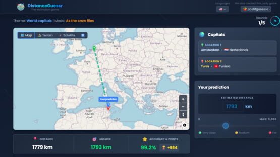 Screenshot DistanceGuessr