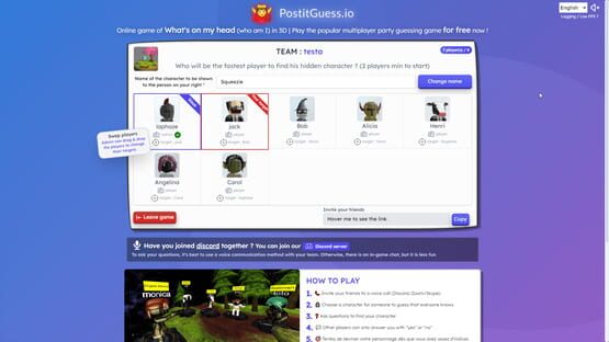Screenshot PostItGuess.io