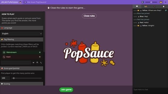 Screenshot PopSauce