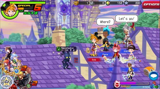 Screenshot Kingdom Hearts χ[chi]