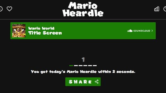 Screenshot Mario Heardle