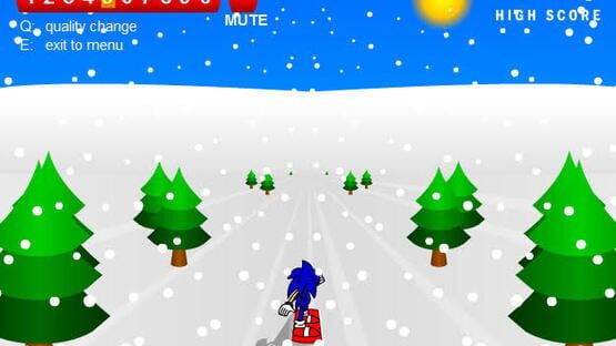 Screenshot Sonic 3D Snowboarding