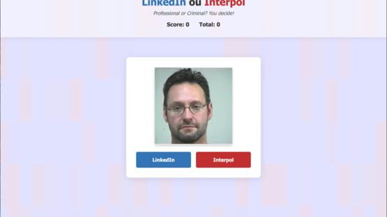 Screenshot LinkedIn or Interpol