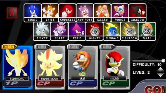 Screenshot Sonic Smash Brothers