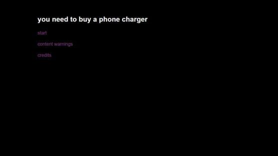 Screenshot You need to Buy a Phone Charger