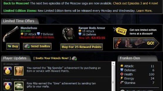 Screenshot Mafia Wars
