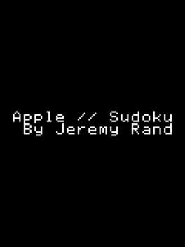 Cover Apple II Sudoku
