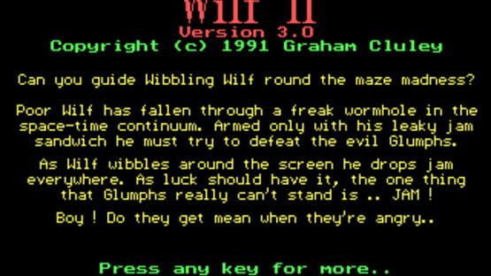 Screenshot Wibbling Wilf