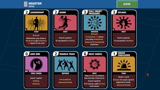 Screenshot Clutchtime: Basketball Deckbuilder