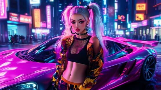 Screenshot Anime Girls: JDM Car Passion Puzzle
