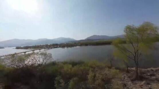Screenshot Korean Drone Flying Tour Paldang Water Fog Park