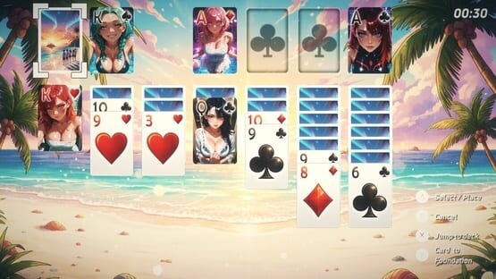 Screenshot Solitaire Paradise: Anime Bikini Babes