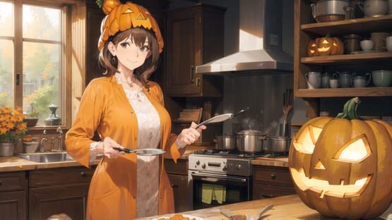Screenshot Anime Girls: Puffy Pumpkin