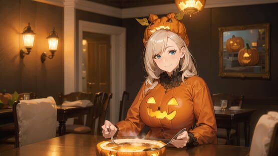 Screenshot Anime Girls: Puffy Pumpkin