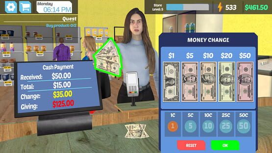 Screenshot Cashier Simulator