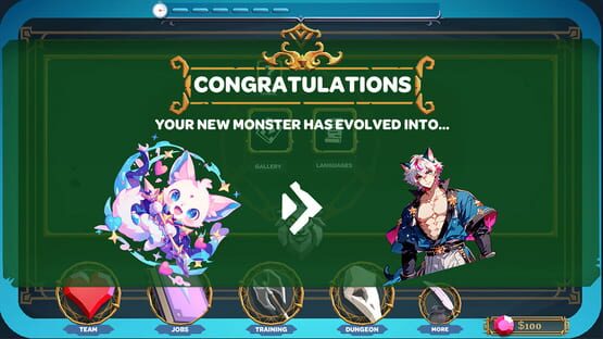 Screenshot Dungeon of Love: Catch Monsters to Make a Perfect Anime Boyfriend
